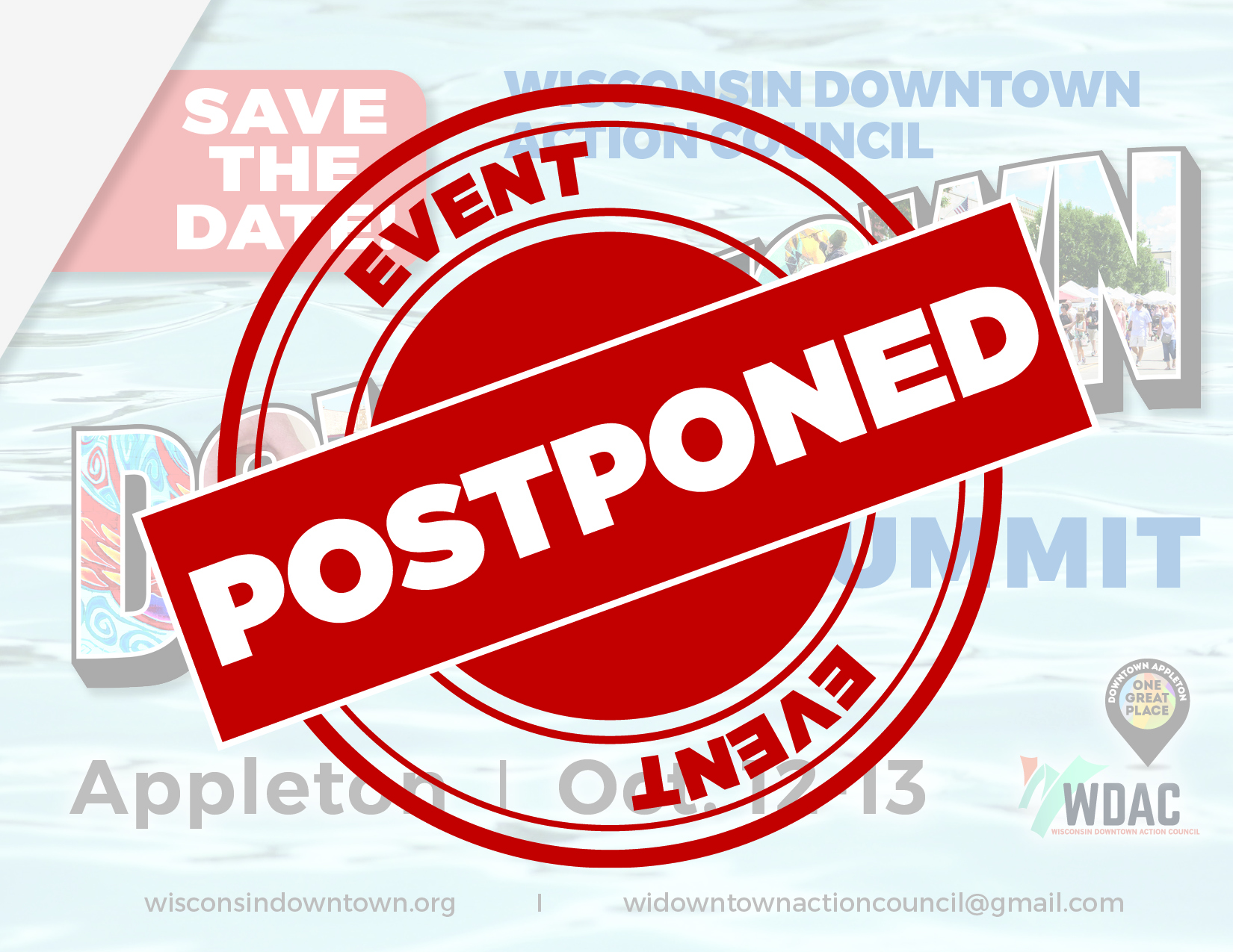 Downtown Summit postponed